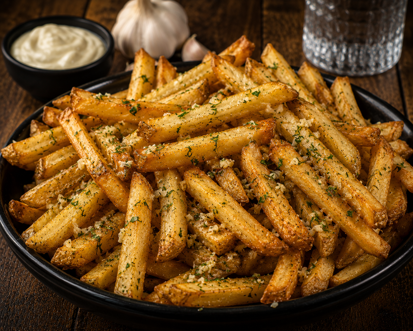 Knoblauch Pommes